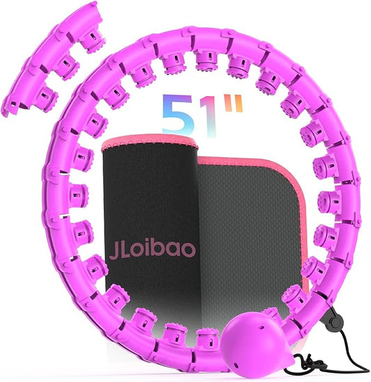 Weighted Hula Circle for Adults Weight Loss 51 Inch 27 Detachable