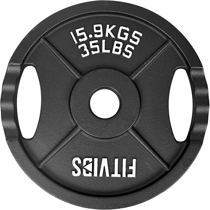 Signature Fitness Olympic 2-Inch Cast Iron Plate Weight