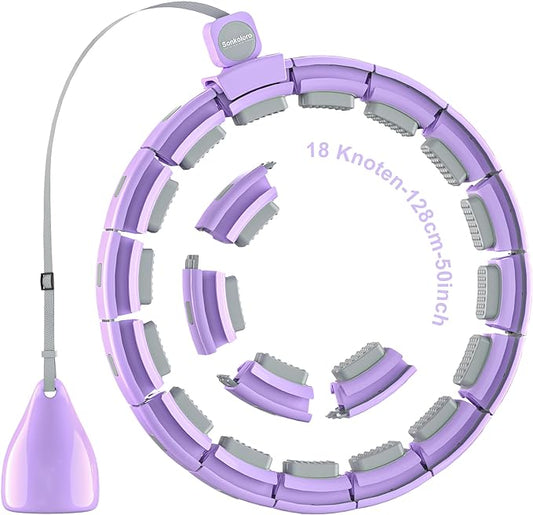Weighted Workout Hoop for Adult Weight Loss - 50" Plus