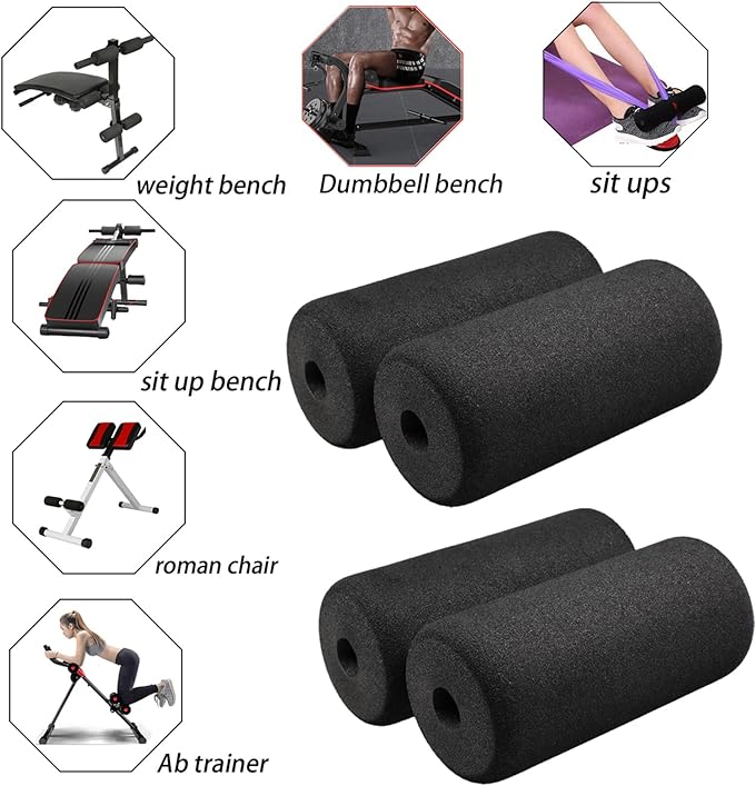 Foot Foam Roller Pad(6.29 * 3.1 * 3.1 in), Inversion Table Parts, Marcy Replacement Parts, Total Home Gym Accesories Equipment Attachments