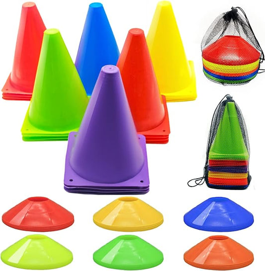 Soccer Cones Set 84/42Pcs 7"/9" 7"/9" Cones