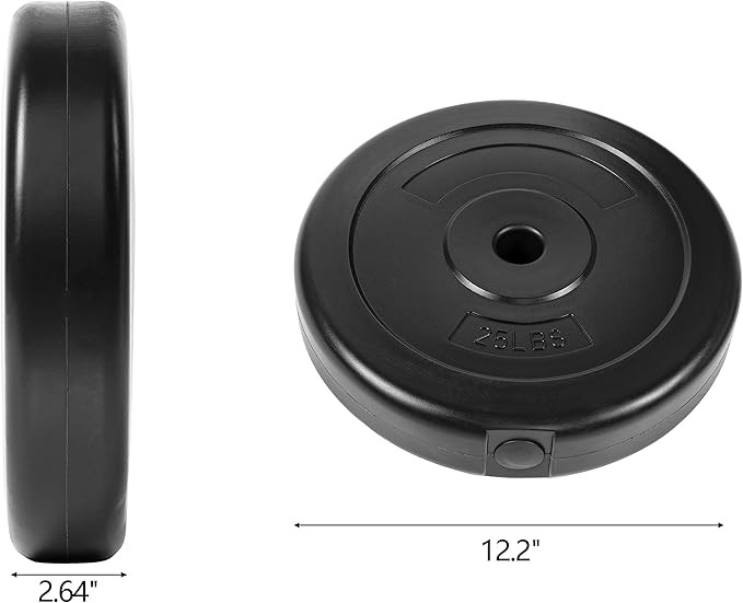 Signature Fitness Vinyl Standard 1-Inch Plate Weight Plate