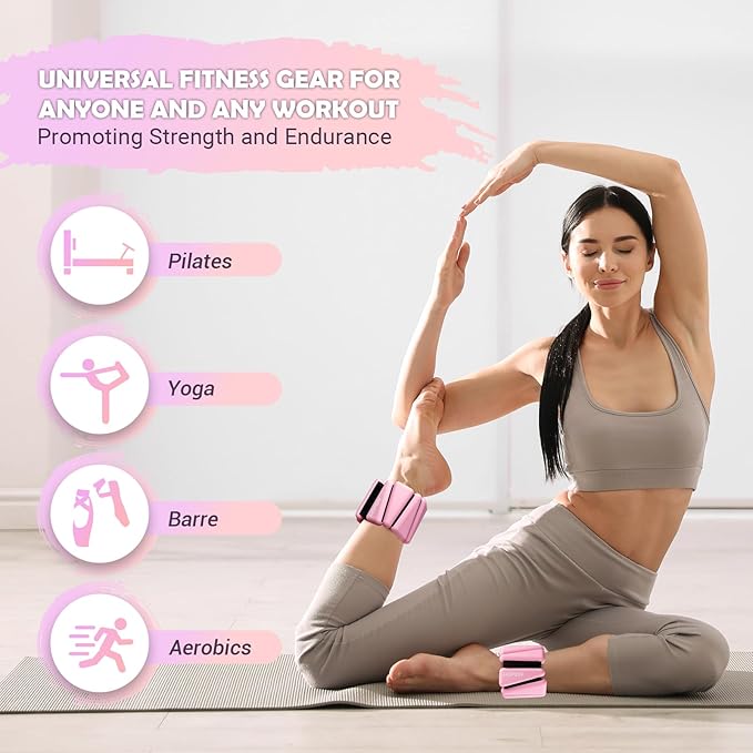 Wrist Ankle Weights for Women Set of 2 2 lbs/4 lbs/4 lbs