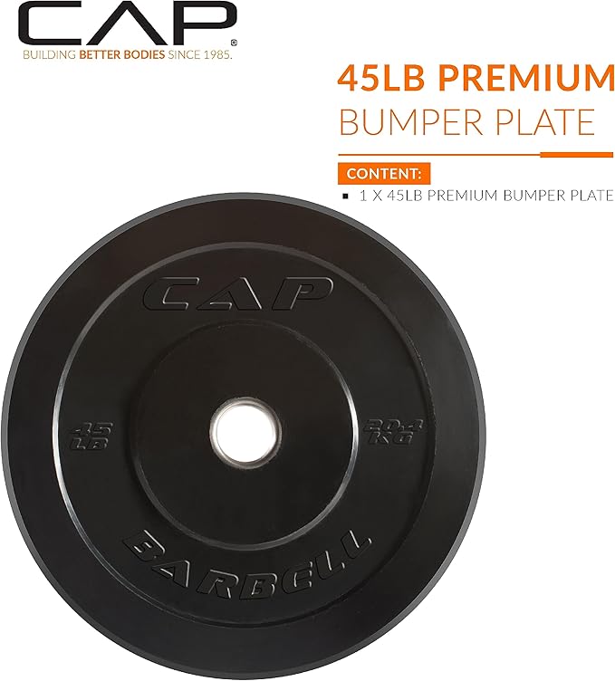 CAP Barbell Rubber Olympic Bumper Plate