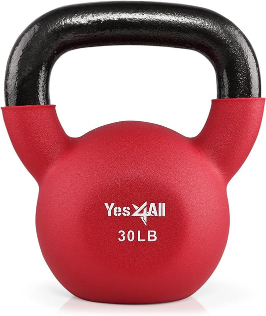 Yes4All Kettlebells 5lbs-65lbs & Kettlebell Sets Adjustable Weights, Kettlebell for Weight Training, Home Workout Equipment with Secure Grip for High Rep, Exercise Equipment
