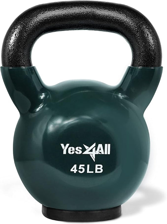 Yes4All Kettlebells Rubber Base (10-65 lbs)