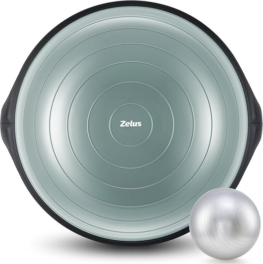 ZELUS 25in. Balance Ball 1500lb Inflatable 2 Bands,