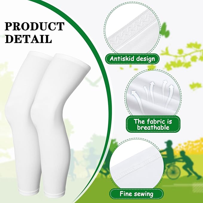 Skylety Compression Leg Sleeve Full Length Leg Sleeves Sports Cycling for Men Women, Running, Basketball