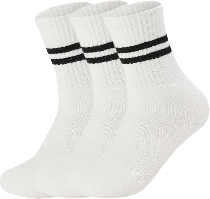 Flydo Pilates Grippy Socks with Grips for Women Yoga Non Slip Long Socks for Pure Barre, Ballet,Dance Workout 2-5 Pack