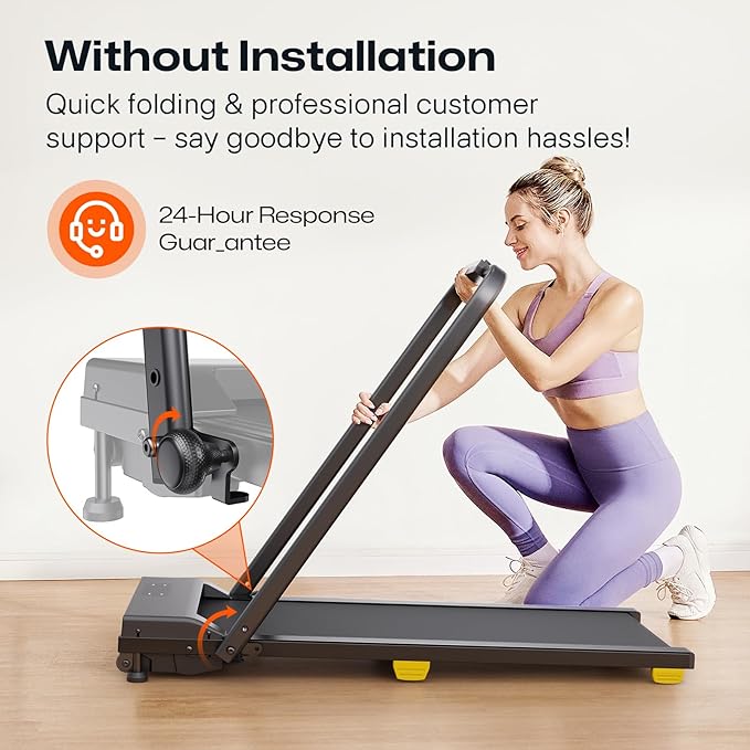 Walking pad, 3-in-1 Under Desk Treadmill for Home and Office, 2.5 HP Portable Walking Jogging Running Machine with Remote Control and LED Display