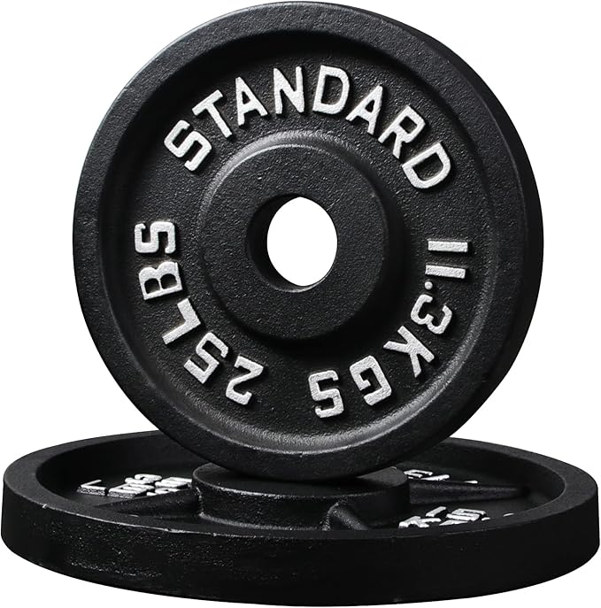 Signature Fitness Olympic 2-Inch Cast Iron Plate Weight