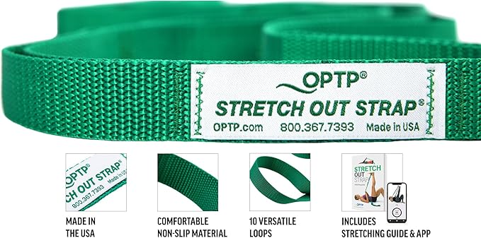 OPTP The Original Stretch Out Strap with Exercise Book