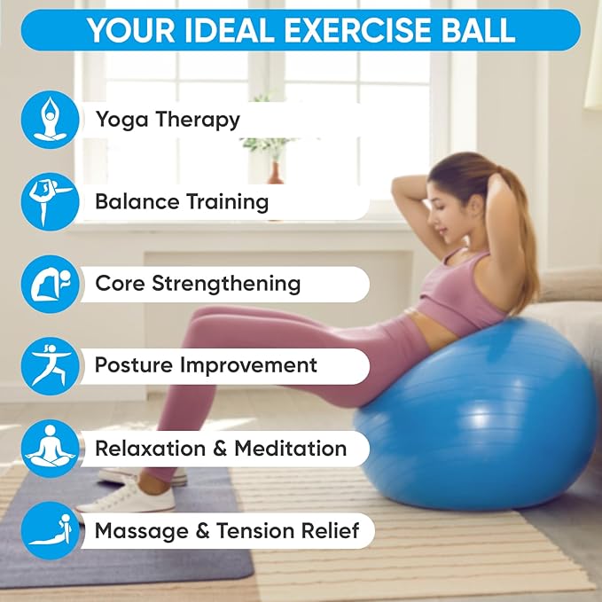APEXUP Yoga Ball Exercise Ball