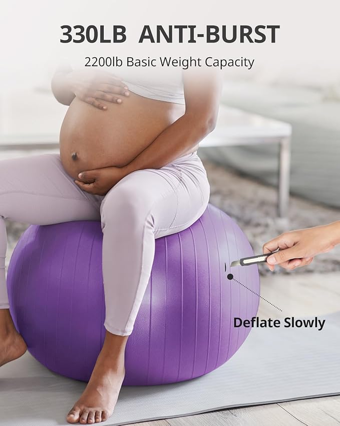 Trideer Yoga Ball Exercise Ball for Working Out 5 Sizes