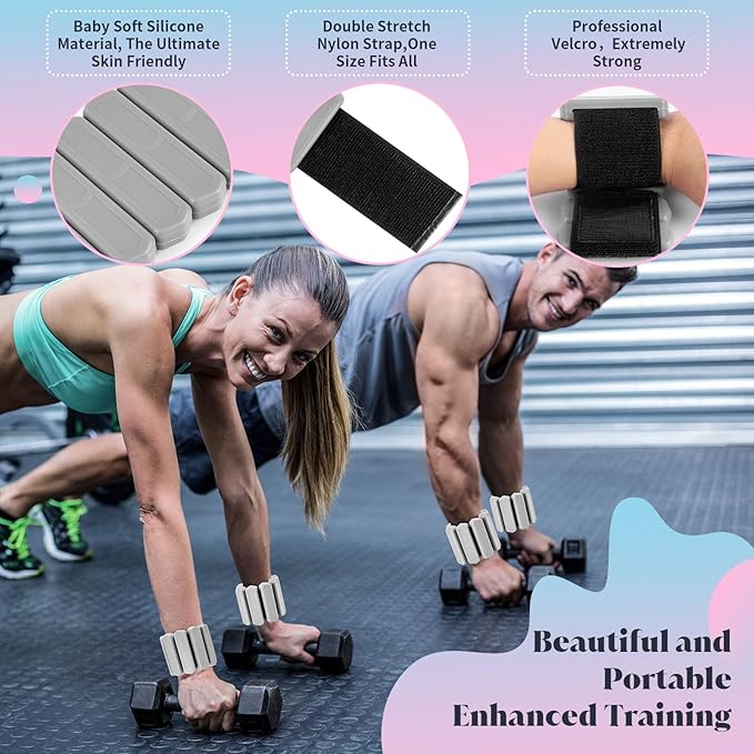 Wrist & Ankle Weights for Women Men 2 (1Lb (1Lb Each)