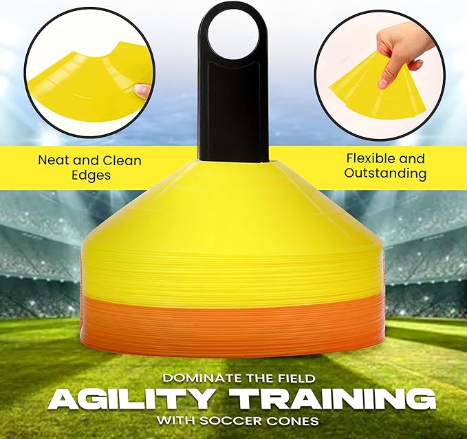 Soccer Disc Cones – Set of 50 Agility