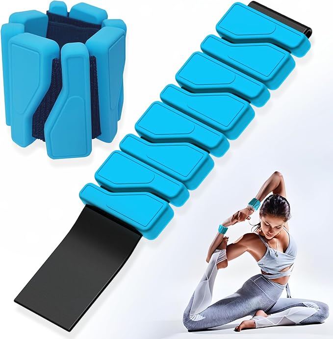 Wrist and Ankle Weights for Women Men, Wearable Strong Arm & Leg Weights Set of 2 (1Lb Each), Adjustable Ankle Weights for Home Gym, Yoga, Walking, Running, Dance, Pilates, Cardio, Aerobics