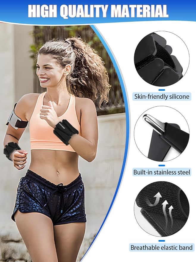 Wrist Ankle Weights Adjustable Training Intensity for Strength 2