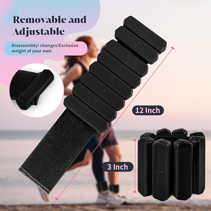 Wrist & Ankle Weights for Women Men 2 (1Lb (1Lb Each)