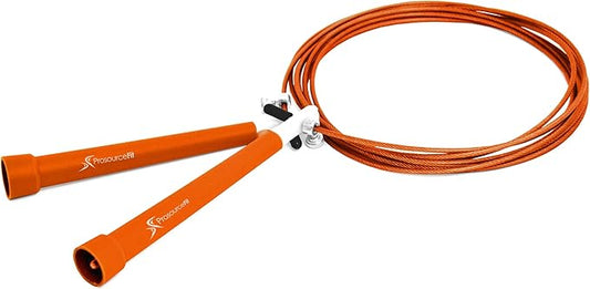 ProsourceFit Speed Jump Rope 10’ Adjustable Length, Super Fast Turning for Cardio, Boxing