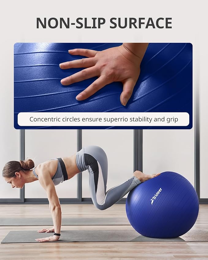 Trideer Yoga Ball Exercise Ball for Working Out 5 Sizes