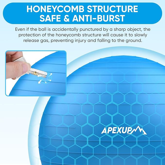 APEXUP Yoga Ball Exercise Ball