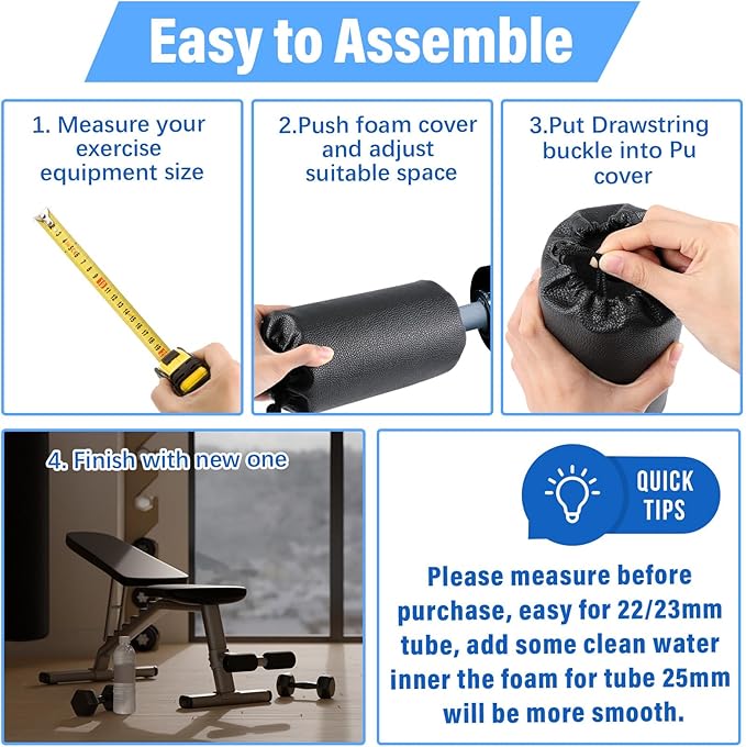 4 Pcs Foam Foot Pads Foam Roller Pad Equipments(7 x 3.5 x 0.8 Inches)