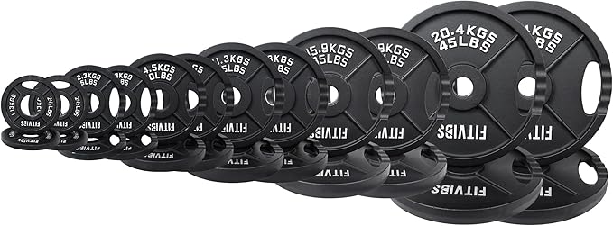 Signature Fitness Olympic Cast Iron Plate for Strength