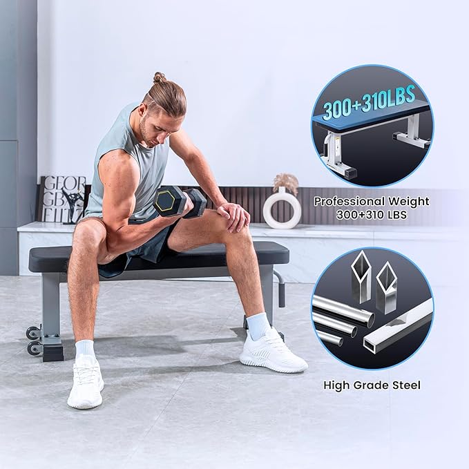 Flat Weight Bench Heavy Duty Fitness Bench