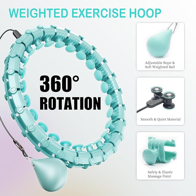 Coolboss 33 Knots Weighted Workout Hula Circle