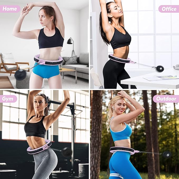 Weighted Smart Fit Hoop for Adults Weight Loss 18 Detachable
