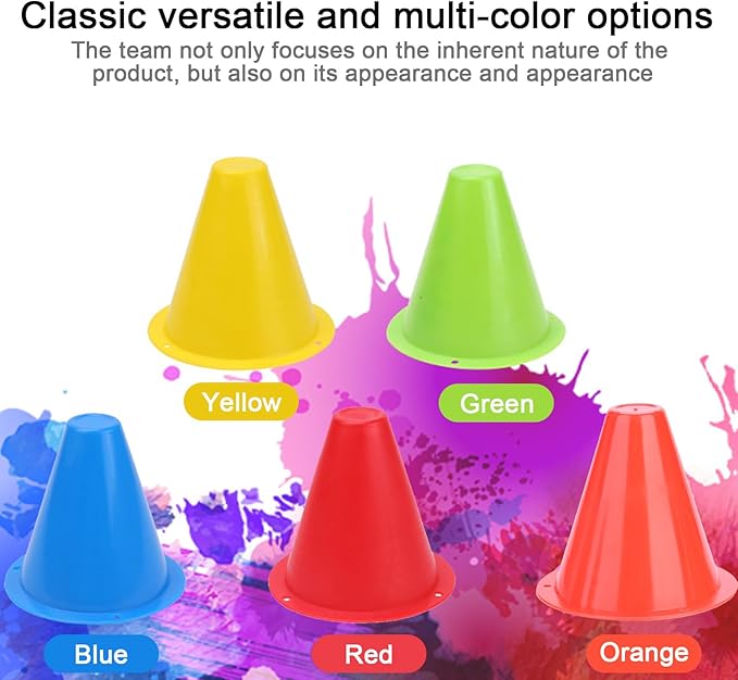 OUKENS Soccer Training Cone 10pcs Soccer