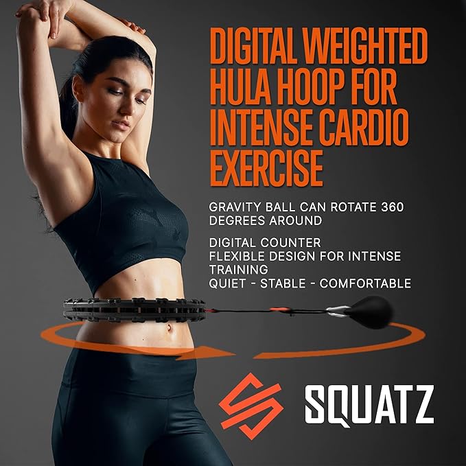 SQUATZ Exercise Hula Hoop for Adults Weight Loss