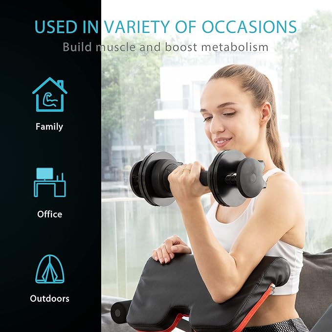VIVOHOME 2.5 lbs to 15 lbs Adjustable Weights 2 with