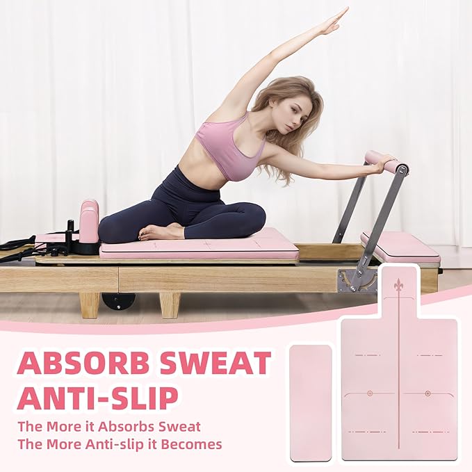 Pilates Reformer Mat 5 mm (24"), Pink