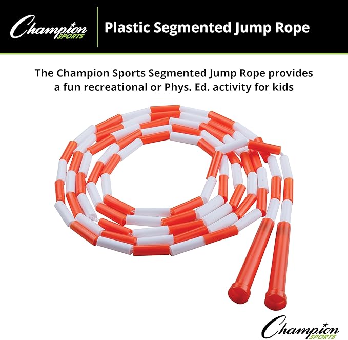 Champion Sports Classic Plastic Segmented Beaded Jump Ropes