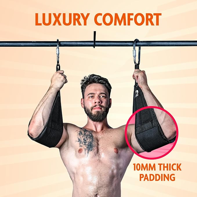 DMoose Fitness Hanging Ab Straps for Pull Up 2 Rust-Resistant