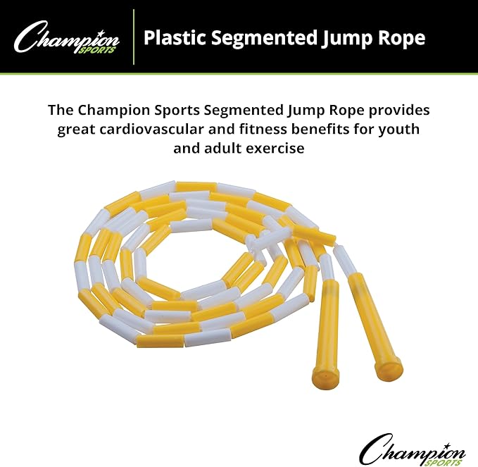 Champion Sports Classic Plastic Segmented Beaded Jump Ropes