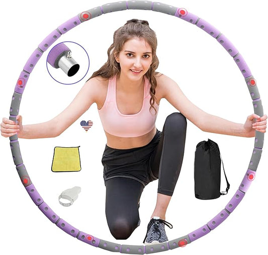 Exercise Weighted Hula Hoop for Adult 8 Sections 2lb Detachable