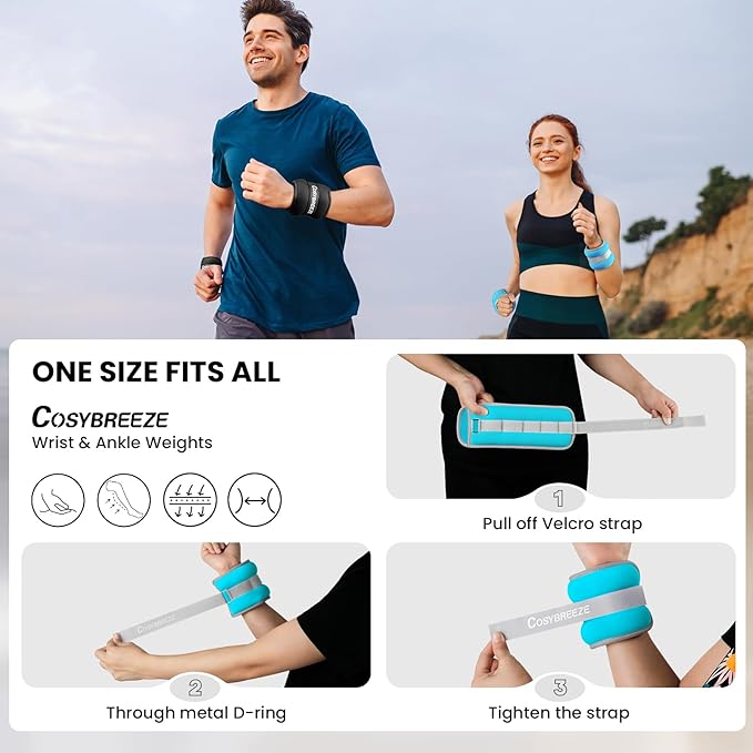 Ankle Weights for Women Men 1 2 3 4 6 6 8 8 10 10 LBS