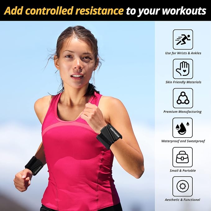 Wrist & Ankle Weights 2 (1lb (1lb or 2lb each 1kg or 2kg total).