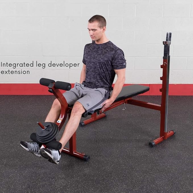 Body-Solid Best Fitness BFOB10 Adjustable Olympic Folding Weight