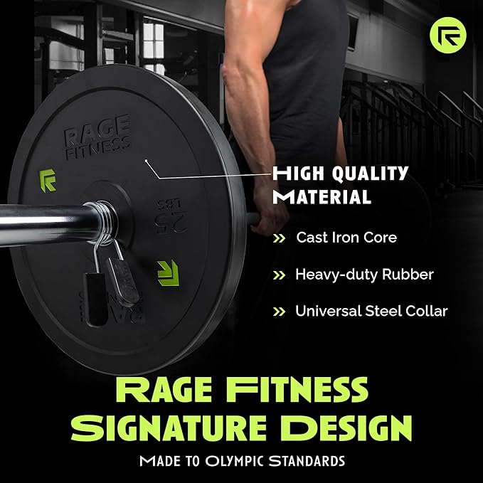 Bumper Plates (10 15, 25, 25, 35, 35, 45lbs) 45lbs)