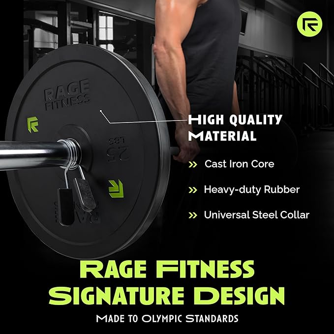 Bumper Plates (10 15, 25, 25, 35, 35, 45lbs) 45lbs)