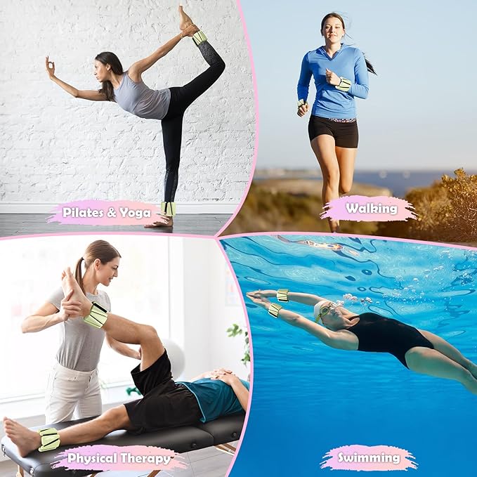 Wrist Ankle Weights for Women Set of 2 2 lbs/4 lbs/4 lbs
