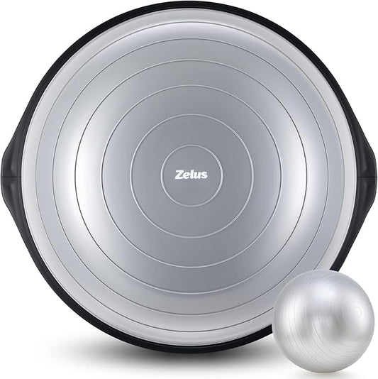 ZELUS 25in. Balance Ball 1500lb Inflatable 2 Bands,