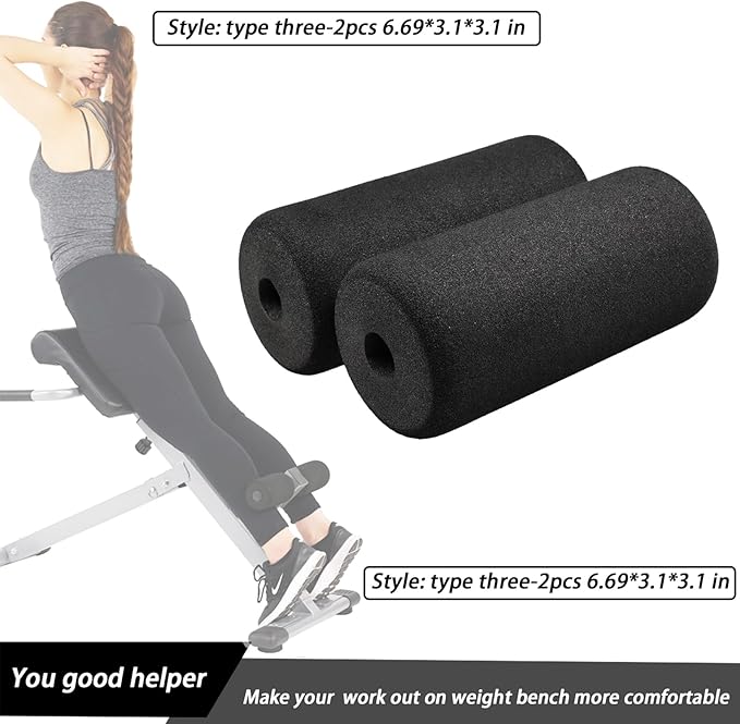 Foot Foam Pads Rollers Replacement Set for Home
