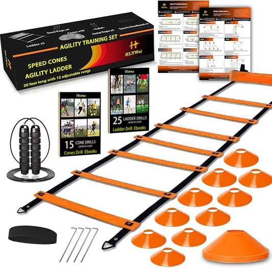Speed Agility Training Set 1 Agility 4 Steel 1 Sports Headband,1 Jump 10 Disc