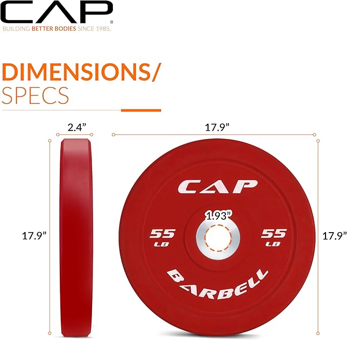 CAP Barbell Rubber Olympic Bumper Plate