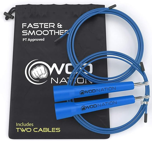 WOD Nation Adjustable Speed Jump Rope For Men
